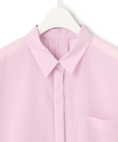 ICB L 【洗える】トリアセコットンシアー ドルマンスリーブシャツ