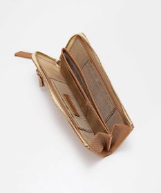 TOPKAPI 【TREASURE TOPKAPI】クロスエンボス レザー L字ファスナー 長財布