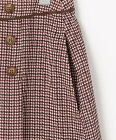 J.PRESS LADIES デシンハウンドトゥースプリント スカート