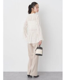 earth music&ecology ジャガードシャーリングプルオーバー