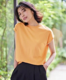 ANY 【UVケア/接触冷感/アンチピリング】クールタッチフレンチスリーブニット