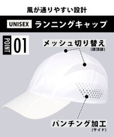 CW-X 【UNISEX】 CW-X キャップ メッシュパーツつき(つば内側) メッシュ切替あり(頭頂部) ユニセックス HYR430 /ワコール