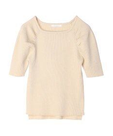 Green Parks 袖ギャザーラグランニットプルオーバー