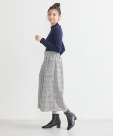 earth music&ecology レーシーハイネックリブプルオーバー