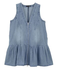 Green Parks ・ＳＵＧＡＲ　ＳＰＯＯＮ　Ｗ－ＺＩＰデニムミニワンピ