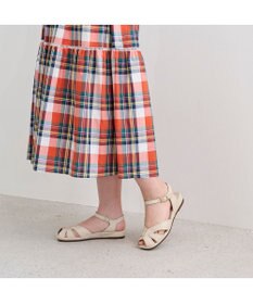 ing <ing>【サスティナブル】アンクルストラップサンダル