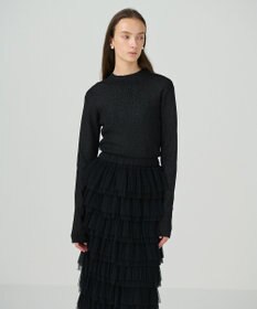 GRACE CONTINENTAL ラメハイゲージニットトップ