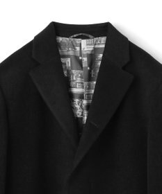 JOSEPH HOMME グロッシーウール 　チェスターコート　＜裏地：フォトコラージュプリント＞