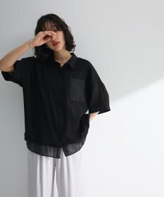 Green Parks 裾レイヤードショートスリーブシャツ