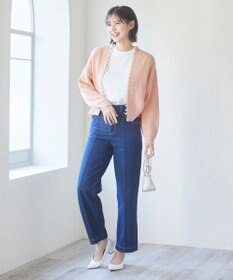 Feroux 【洗える】パール付き カーディガン