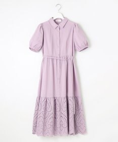 Feroux 刺繍入りシャツ ワンピース