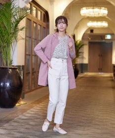 Tiaclasse 【洗える】2WAY花柄ブラウス