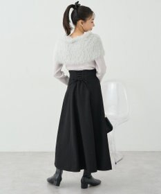 earth music&ecology ＳＥＴ２点ケープ＋リブニットプルオーバー