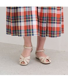 ing <ing>【サスティナブル】アンクルストラップサンダル