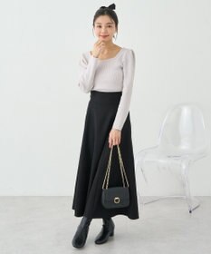 earth music&ecology ＳＥＴ２点ケープ＋リブニットプルオーバー