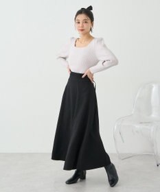 earth music&ecology ＳＥＴ２点ケープ＋リブニットプルオーバー