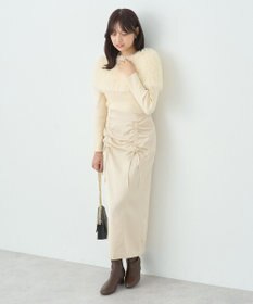 earth music&ecology ＳＥＴ２点ケープ＋リブニットプルオーバー