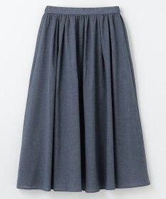 ANY 【大好評につき新色追加！/ウエストゴム】シャンブレーライクフレアスカート