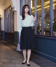 Tiaclasse 【洗える】2WAY花柄ブラウス