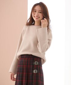 ANY 【6色展開】ラムウールラグランスリーブニット