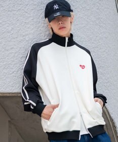 WEGO 【ユニセックスITEM/MLサイズ展開】ラグランライントラックジャケット