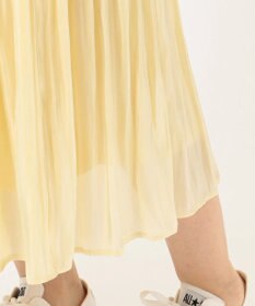 ANY L 【洗える】シャイニーサテン スカート