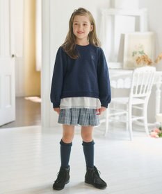 組曲 KIDS 【110-140㎝】フラワーキルト トレーナー