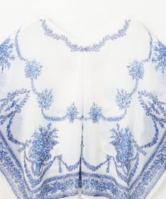 GRACE CONTINENTAL スカーフプリントポンチョトップ