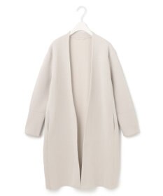ICB 【洗える】コットンアセテートスムース ロングニットアウター