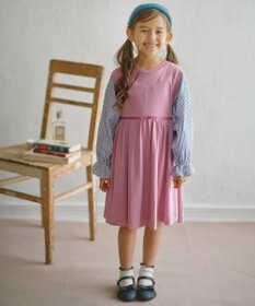 組曲 KIDS 【110-140cm】シェイプドカット ワンピース