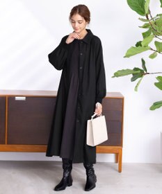 Tiaclasse 【2点セット】ケーブルトップス＆ニットワンピースセット