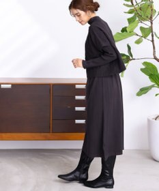 Tiaclasse 【2点セット】ケーブルトップス＆ニットワンピースセット