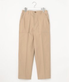 23区 L 【SLOW/洗える】バックサテンストレッチ ベイカーパンツ