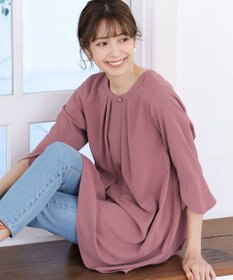 Tiaclasse L 【洗える】花びらスリーブチュニック