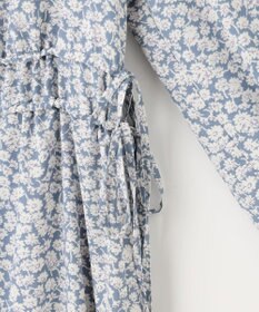 Feroux 【洗える】フラワープリントドロスト ワンピース