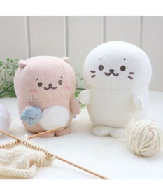 Mother garden しろたん あみぐるみ お座り マスコット 《しろたん/らっこいぬ》 単品