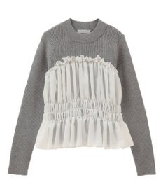 Green Parks ・ｓｗｉｎｇ　ｂｙ　ビスチェレイヤーハイネックニット