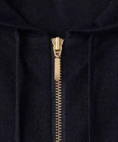 23区 【先行予約】シャイニーシアーニット ジップアップ パーカー