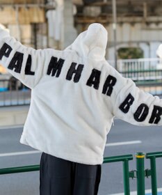 WEGO 【ユニセックス着用ITEM/MLサイズ展開】エコファーグラフィックブルゾン