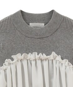 Green Parks ・ｓｗｉｎｇ　ｂｙ　ビスチェレイヤーハイネックニット