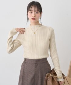 earth music&ecology ハイネックリブニットプルオーバー