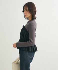 Green Parks ・ｓｗｉｎｇ　ｂｙ　ビスチェレイヤーハイネックニット