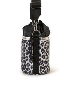 LeSportsac SM DRAWSTRING BUCKET/ニュートラルレオパード/ブラック