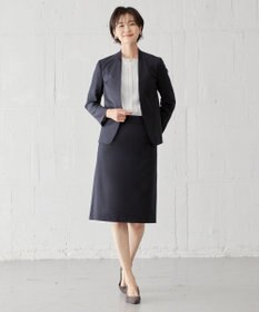 J.PRESS LADIES S BAHARIYE SOLID ノーカラー ジャケット