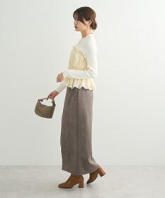 Green Parks ・ｓｗｉｎｇ　ｂｙ　ビスチェレイヤーハイネックニット