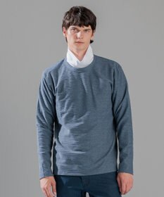 JOSEPH HOMME メランジリップル　クルーネックカットソー