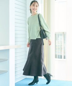 ANY SIS 【洗える】ケーブルAir ニット