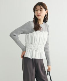 Green Parks ・ｓｗｉｎｇ　ｂｙ　ビスチェレイヤーハイネックニット