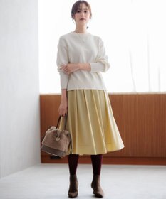 組曲 タックフレアカラースカート