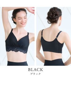 BRADELIS New York 【BRADELIS NewYork peace】綿混ストレッチハイブリッドハートカップブラ25 ブラデリス 吸汗 速乾機能 補正 ブラジャー